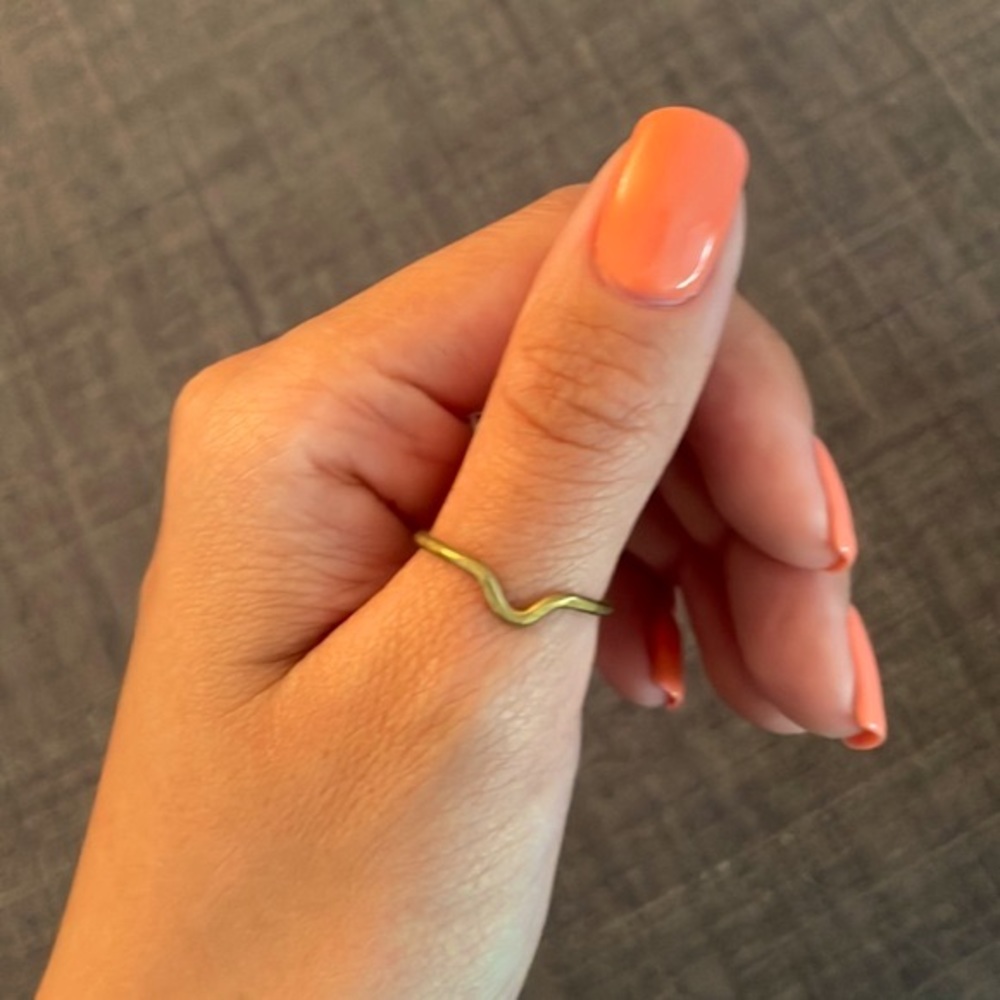 Rustic golden ring